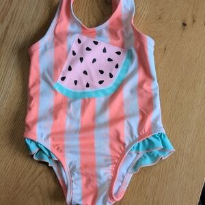 Cat & Jack Pink and Blue Kids Swim One Piece